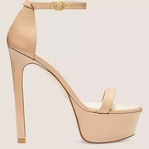 Stuart Weitzman Nudistcurve Hollywood Platform Heel Nude